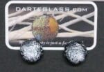 Teal Dichroic Post Earrings
