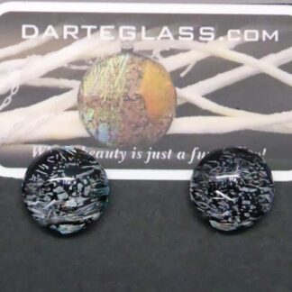 Silver Dichroic Post Earrings