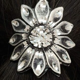 Daisy Pewter Pony Tail Cover