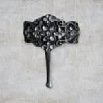 Lacy Pewter Pony Tail Cover, Small