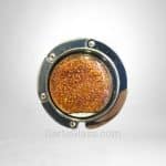 Purse Holder, Orange Dichroic Fused Glass