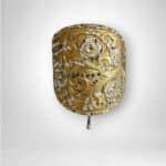 Gold Toned Western Shield Pewter Pony Tail Cover, XLarge