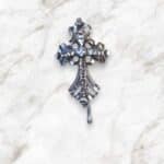 Gothic Cross Pewter Pony Tail Cover