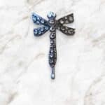 Dragonfly Pewter Pony Tail Cover, Small