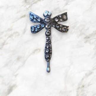 Dragonfly Pewter Pony Tail Cover, Small